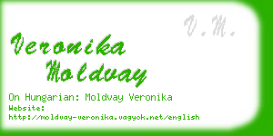 veronika moldvay business card